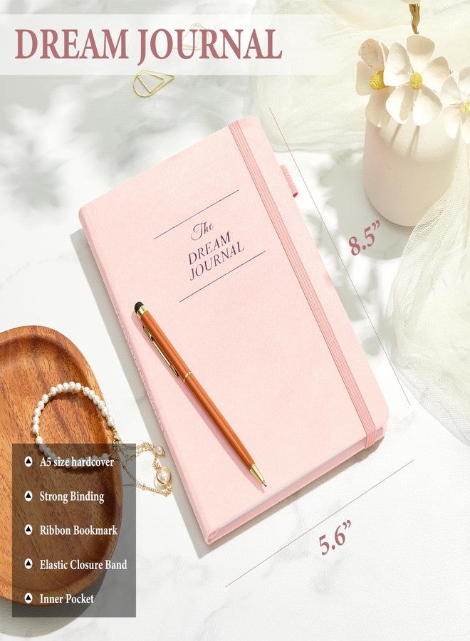 JUBTIC Dream Journal - Hardcover Dream Notebook, Guided Dream Diary to Record and Track Your Dreams, Interpretations and Thoughts before Sleeping. Ideal Gift for Women, Girls, Men(Pink) - Image 4