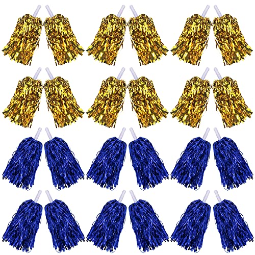 KDPATFAV 24PCS Cheerleading Pomp Tinsel Cheerleading Plastic Pomp Dancesporte Party Football Basketball Club Spirit Sports Stage Show Celebration - Image 1