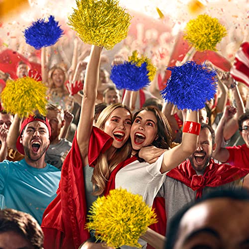 KDPATFAV 24PCS Cheerleading Pomp Tinsel Cheerleading Plastic Pomp Dancesporte Party Football Basketball Club Spirit Sports Stage Show Celebration - Image 3