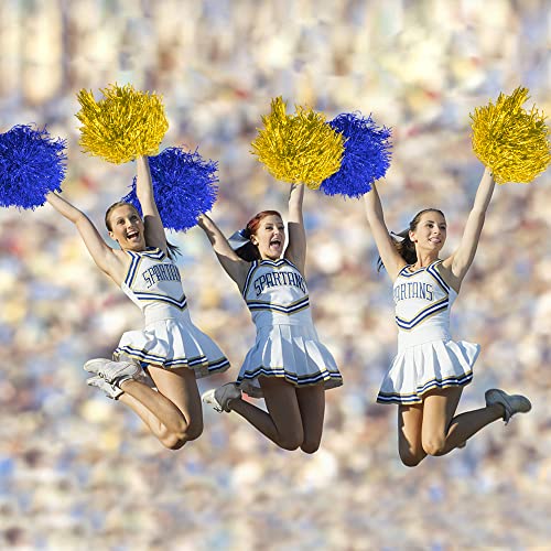 KDPATFAV 24PCS Cheerleading Pomp Tinsel Cheerleading Plastic Pomp Dancesporte Party Football Basketball Club Spirit Sports Stage Show Celebration - Image 4
