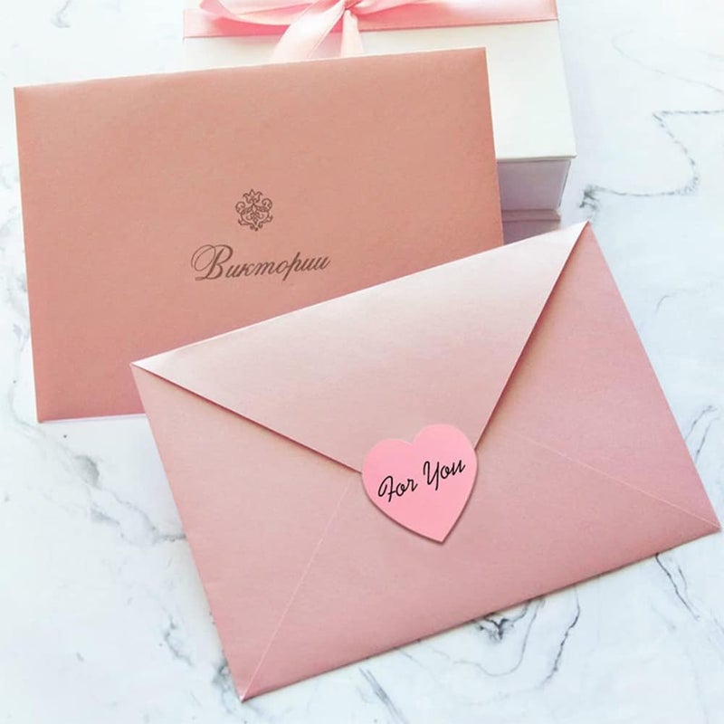 CHIMNE 1000PCS Pink Heart Sticker,1 Inch Love Heart Shaped Small Envelopes Sealing Stickers for Kids Reward,Mothers' Day,Valentine's Day,Christmas Gift,Award Charts,Wedding Invitaion, Birthday Party - Image 5