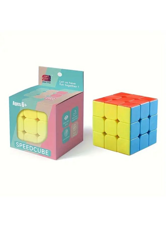 مكعب السرعة على شكل هرم 3x3 بدون ملصقات، لغز سحري سلس لألعاب العقل للأطفال والكبار - Image 4