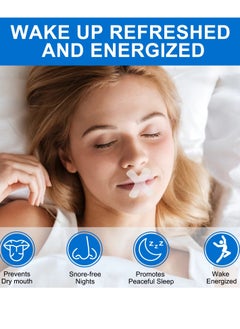 VOGSIG 120Pcs Gentle Transparent Strips Anti Snoring Sleep Tape Disposable Mouth Strips Less Mouth Breathing and Pain Free Removal Tape Reduce Noisy Air Leaks Mouth Tape Sleep Strips  - Image 4