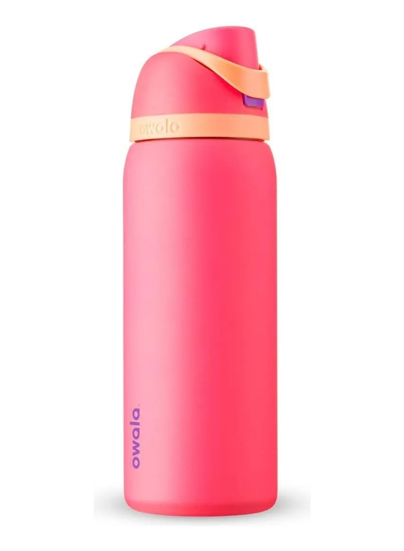زجاجة مياه معزولة من الفولاذ المقاوم للصدأ من أوالا فري سيب مع شفاطة، مانعة للتسرب وخالية من مادة BPA، سعة 27 أونصة، قطعة واحدة (فوشيا) - Image 1