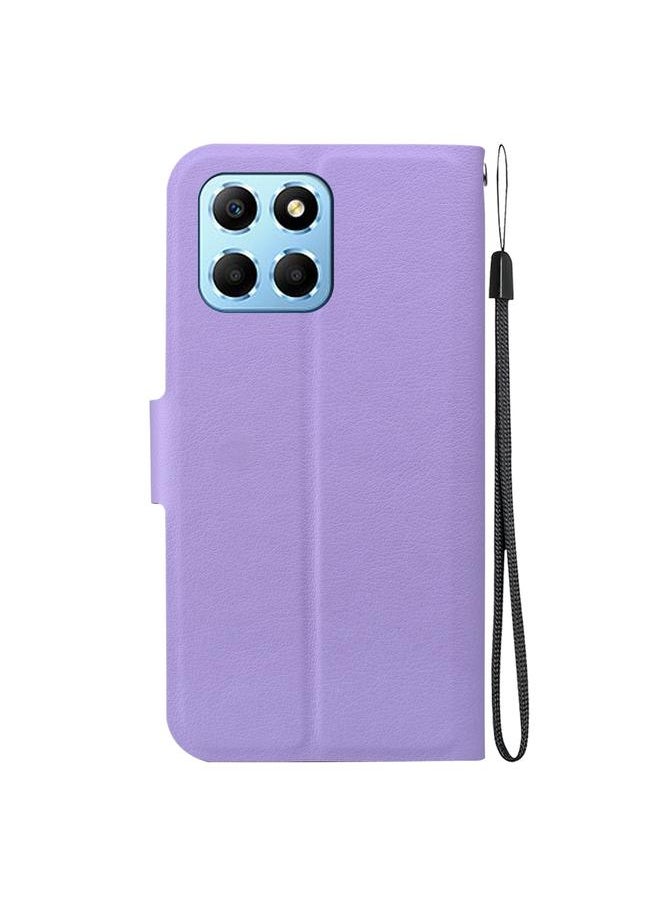 Green Tiger - Case For Honor X8 5G Ultra-thin Voltage Magnetic Buckle Leather Phone Case - Image 1