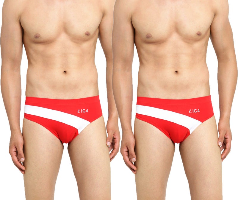 IC4 Store حزمة شورتات حمراء للرجال مكونة من 2 - Image 1