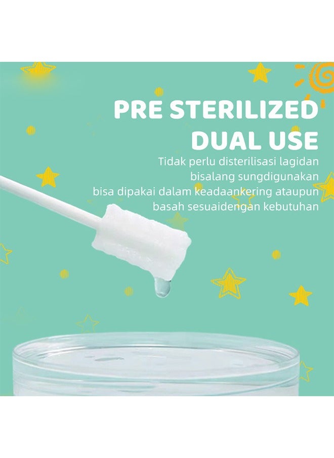 30 Pcs  Baby Toothbrush, Disposable Gauze Baby Tongue Cleaner, Dental Care for 0-2 Years