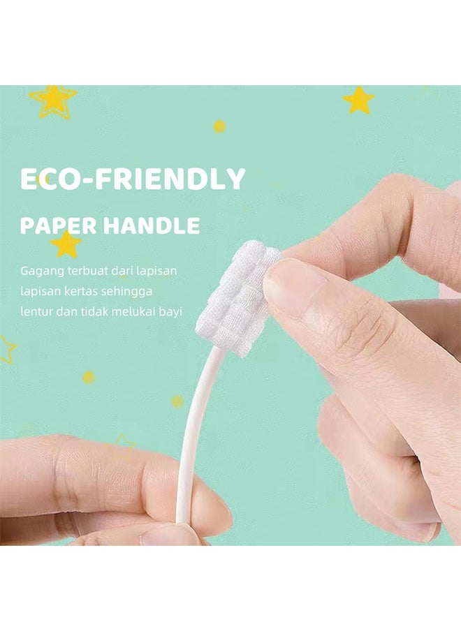 30 Pcs  Baby Toothbrush, Disposable Gauze Baby Tongue Cleaner, Dental Care for 0-2 Years