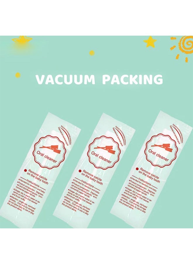 30 Pcs  Baby Toothbrush, Disposable Gauze Baby Tongue Cleaner, Dental Care for 0-2 Years
