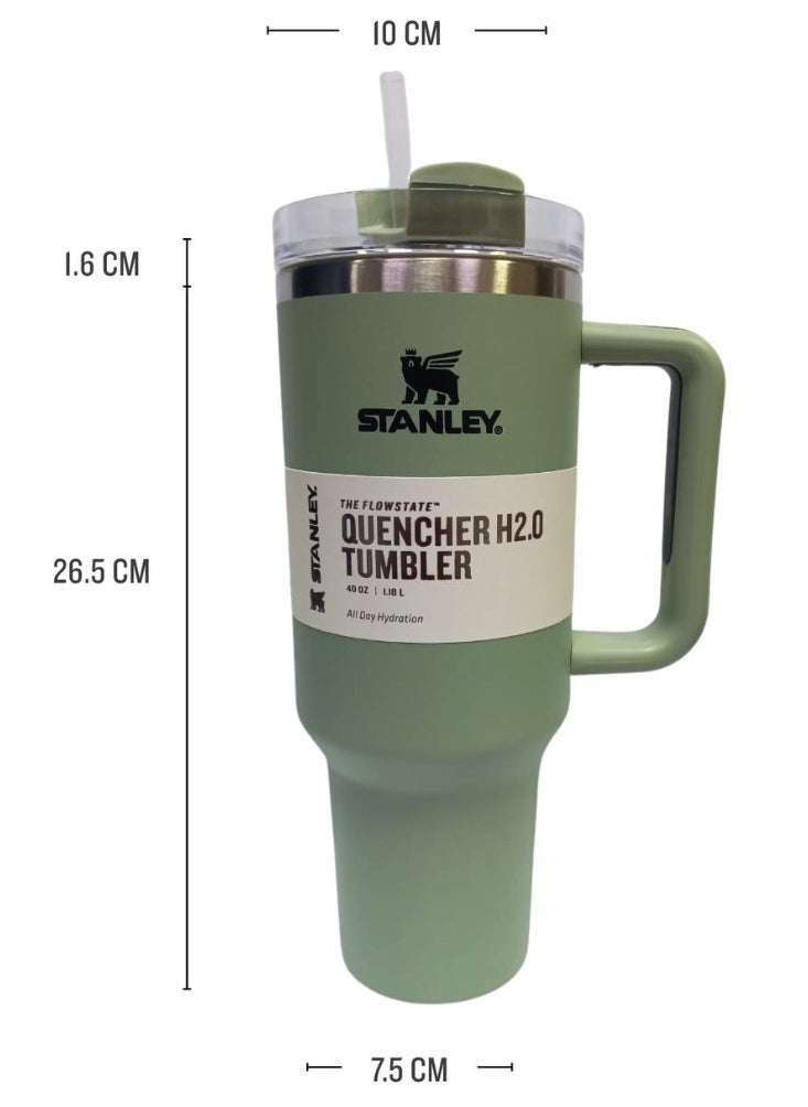 Stanley - Eco-Friendly Tumbler - Ultimate Adventure Quencher Insulated Tumbler Bottle - 1.18L (40 OZ )for Water, Juice, and More (Shale) - Image 1