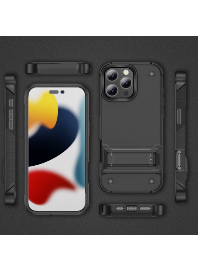 LENOK iPhone 16 pro max Case, Military-Grade Heavy-Duty Armor Case, Rugged, Shockproof, with Kickstand, fingerprint resist, for iPhone 16 pro max (16 PRO MAX) - Image 2