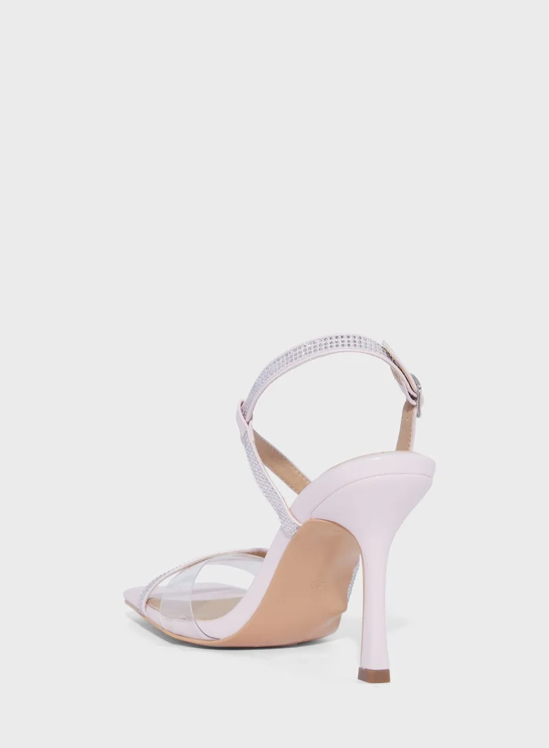 ايلا ليمتد اديشن Cross Over Diamante Strap Sandal