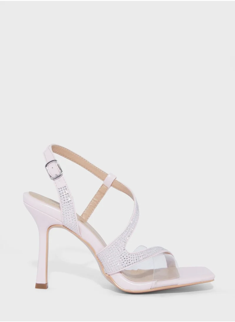 ايلا ليمتد اديشن Cross Over Diamante Strap Sandal