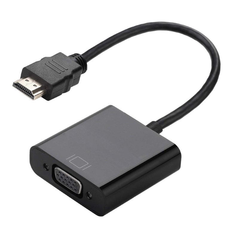 Microware Microware 1080p Hdmi Male to Vga Female Video Converter Adapter Cable Chipset Power for Pc DVD HDTV Tv Connecting Device Supporting A Maximum Resolution - Image 1