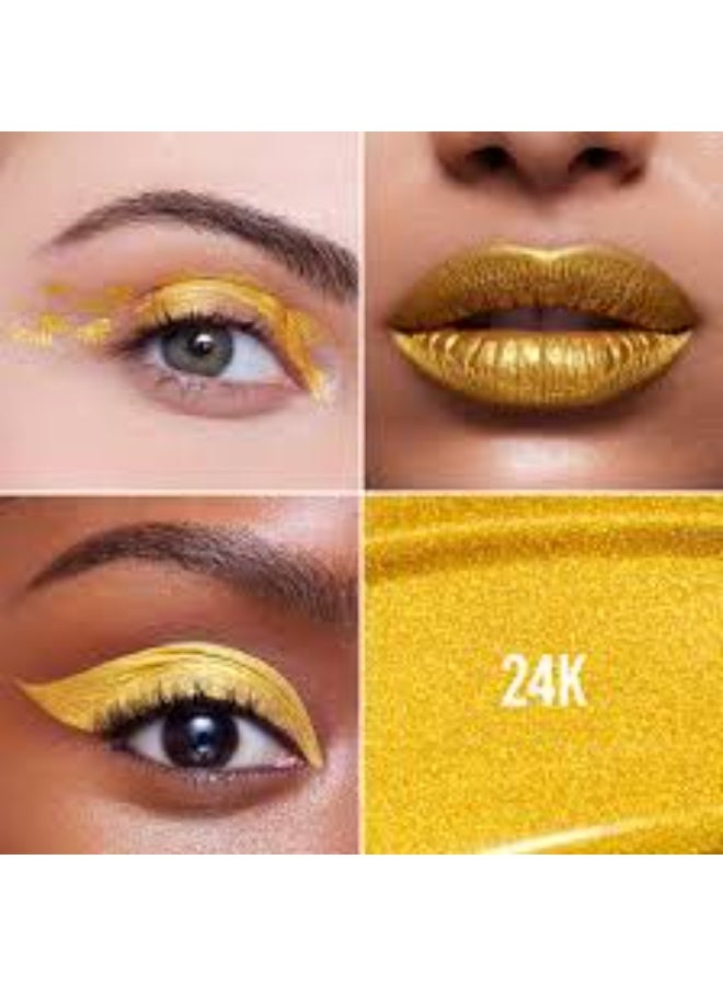 Danessa Myricks Beauty Colorfix Liquid Metals Waterproof Metallic Liquid Pigment 24K 10ml - Image 3