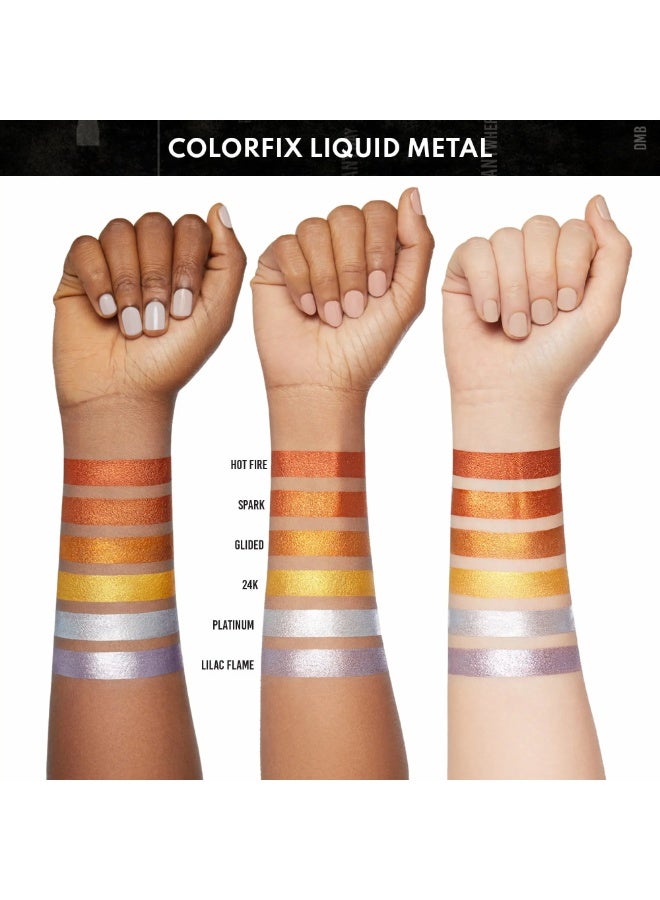 Danessa Myricks Beauty Colorfix Liquid Metals Waterproof Metallic Liquid Pigment 24K 10ml - Image 2
