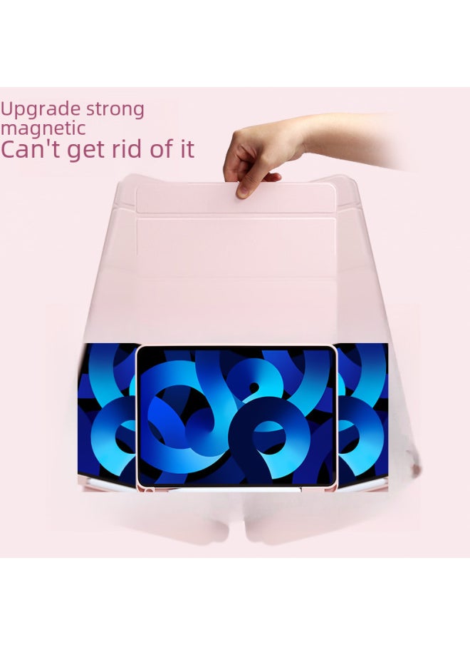 720 Rotating Protective Case Air54 Magnetic Split Ipad Pro 10.2 Compatible Ipad Protective Cover Digital Computer Accessories-Color:Anti-fouling Material/Lavender Ash ]-Applicable Model:Ipad 10/11 Generation (a14/a16)