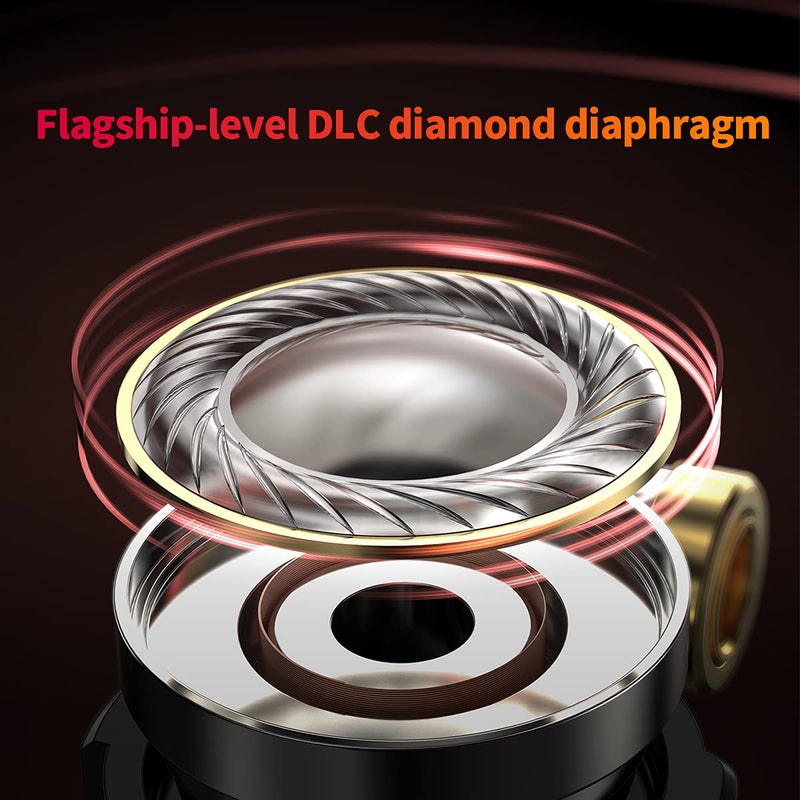 FIIO FD3 PRO Earphones in-Ear Earbuds High Resolution 1DD Deep Bass Detachable MMCX Connector with 2.5/3.5/4.4mm Plugs DLC Black - Image 4