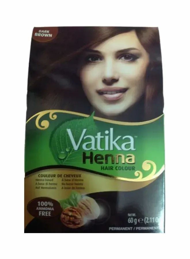Dabur Vatika Henna Hair Color, 4.5 Dark Brown 
