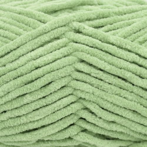 YARFOFUN Velvet Chenille Yarn for Crocheting,Olive Green Fluffy Velvet Plush Thick Soft Chunky Chenille Baby Blanket Yarn for Crocheting Knitting Amigurumi Beginners 50g(Olive Green - Image 2