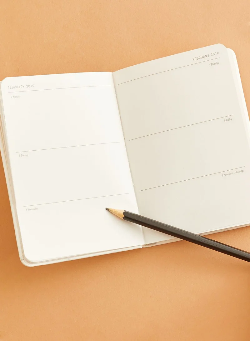 Typo A-6 Marble 2019 Weekly Diary