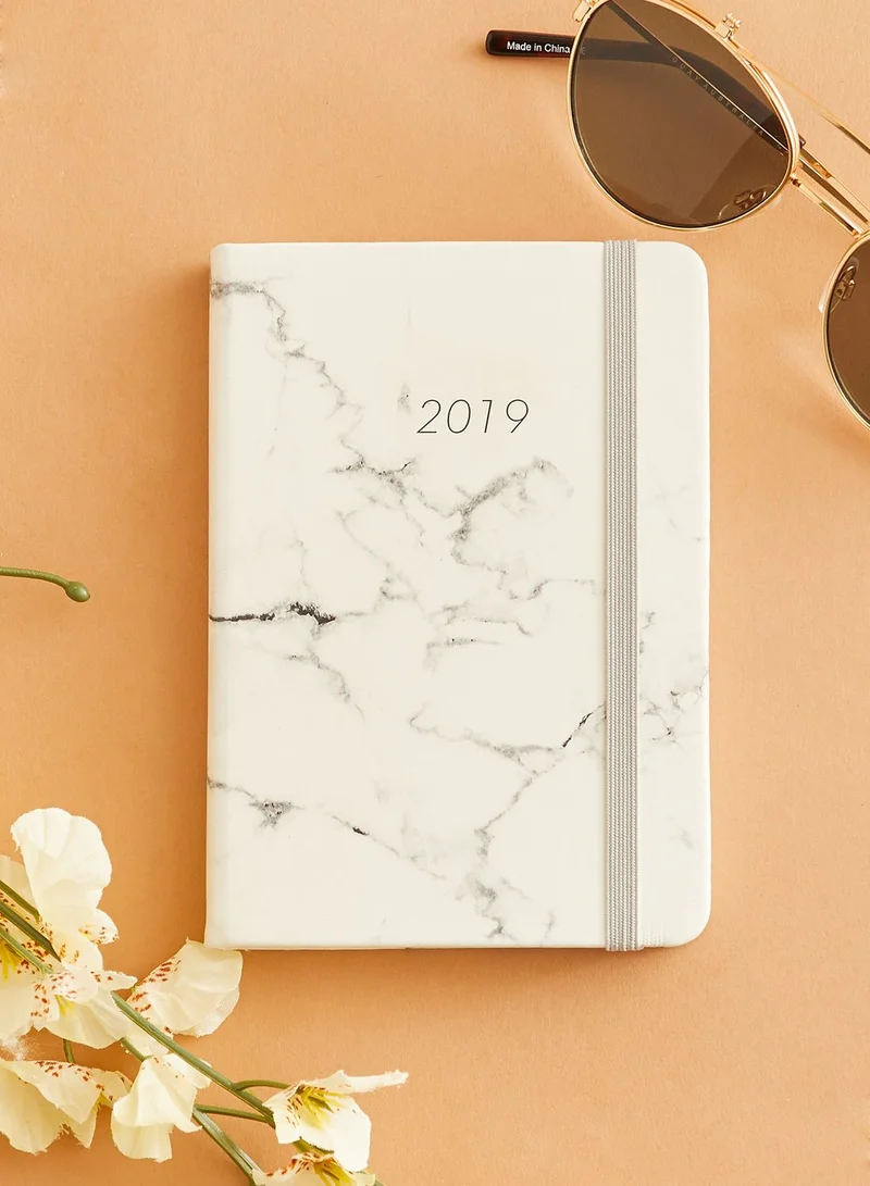 Typo A-6 Marble 2019 Weekly Diary