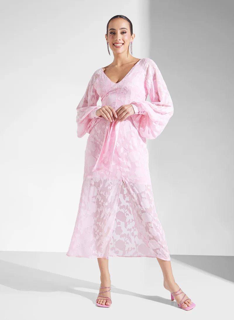 بريتي لافيش Sadie Midaxi Jacquard Dress