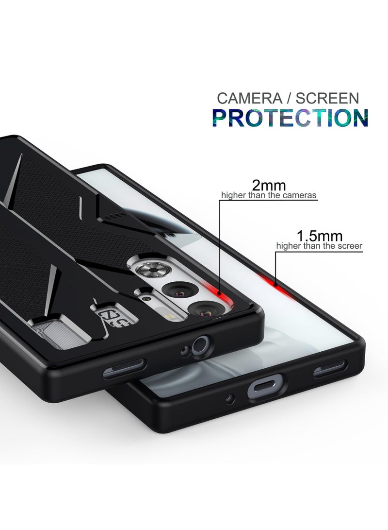 SYOSI Red Magic 9 Pro/Pro+ Case, Slim Flexible TPU Phone Cover, Anti-Scratch and Shockproof for Nubia Redmagic 9 Pro/Pro +, Black - Image 3