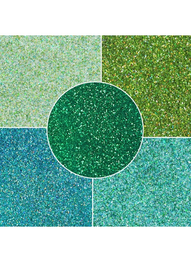 MARBLERS Cosmetic Grade Fine Glitter 5-Pack [Green Grin] 0.90oz (25g) | Non-Toxic | Vegan | Cruelty-Free | Eyeshadow, Nail Polish, Nail Art | Festival, Rave & Party Makeup | Body & Face  - Image 2