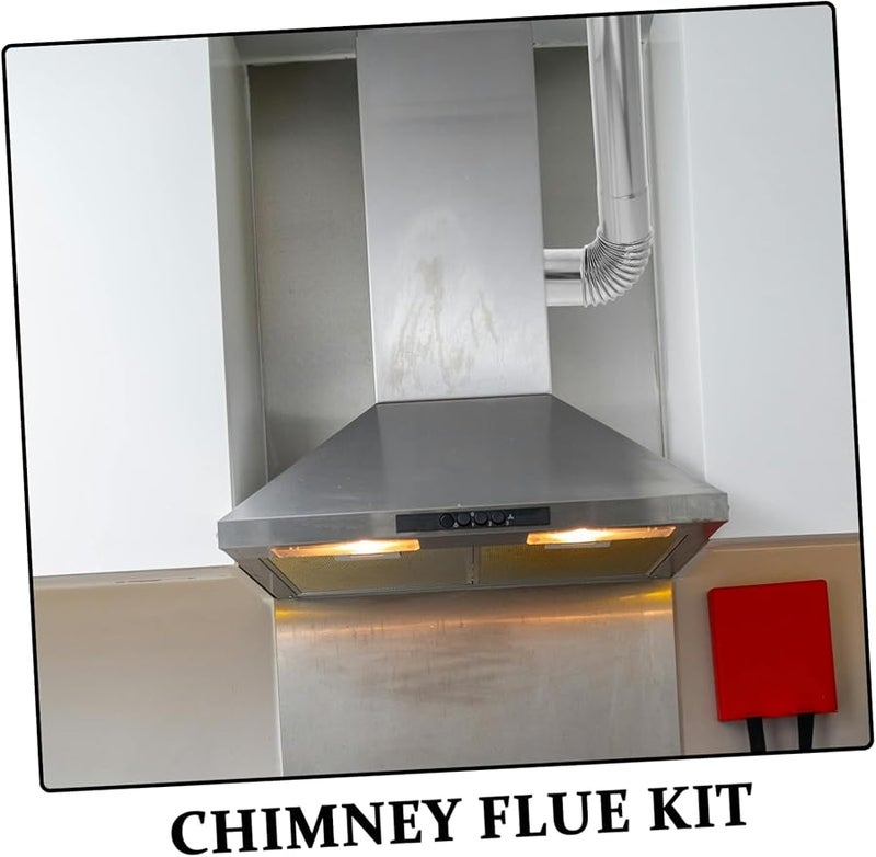 3 قطع 4 بوصة وصلة كوع من الفولاذ المقاوم للصدأ لأنبوب تهوية مجفف المدخنة - Image 4