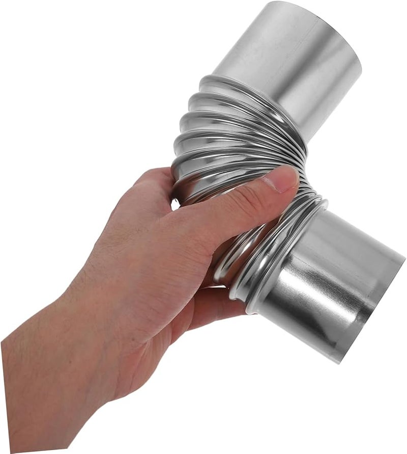 3 قطع 4 بوصة وصلة كوع من الفولاذ المقاوم للصدأ لأنبوب تهوية مجفف المدخنة - Image 5