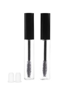 Vinayakart 4Ml Mascara Tube, Mascara Bottle, Contenner Plastic Empty Mascara Tube Wand Eyelash Cream Container Bottle For Castor Oil Brush Kit Combo With Dotes For Women Pack Of 2Pcs  - Image 1