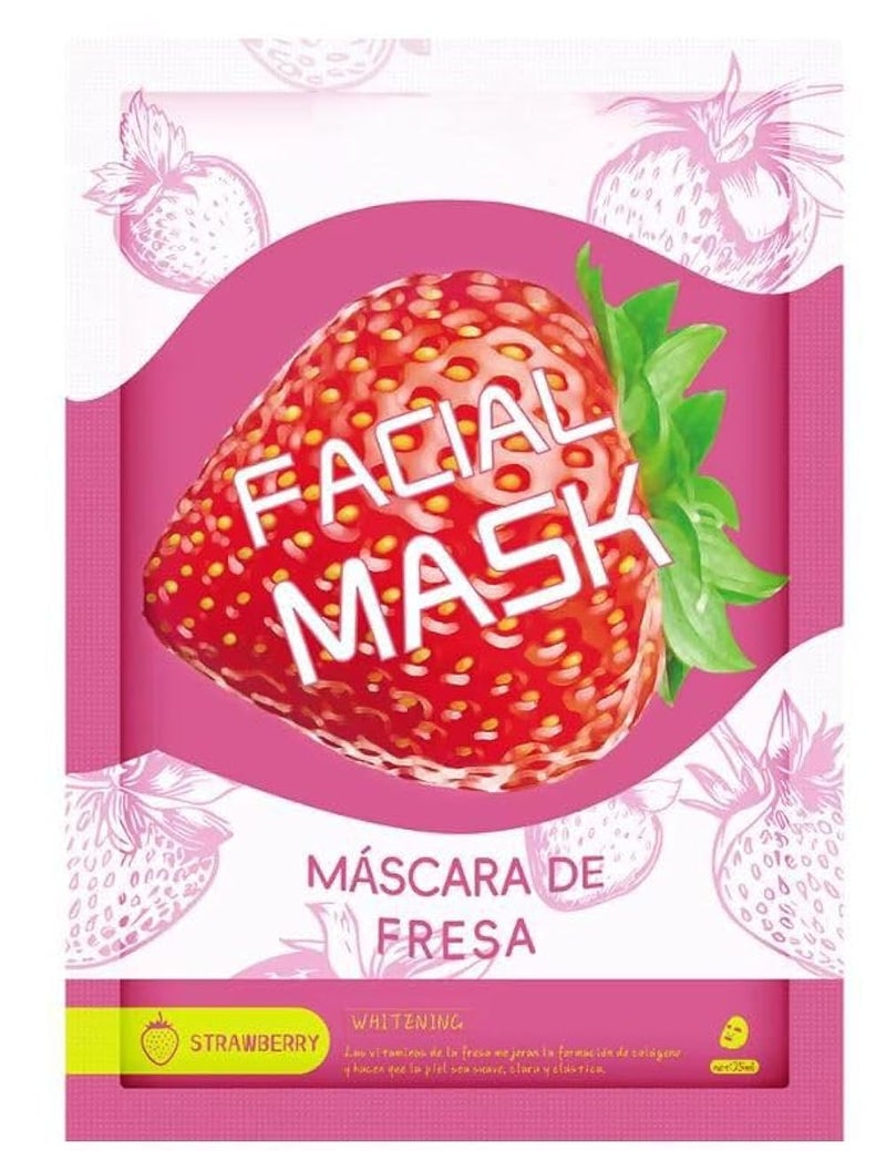 Facial Face Mask,Hydrating -, Skin Care Hydrating, Face Masks Skincare, Skin Repair Mask. 1 pc -strawberry - Image 1
