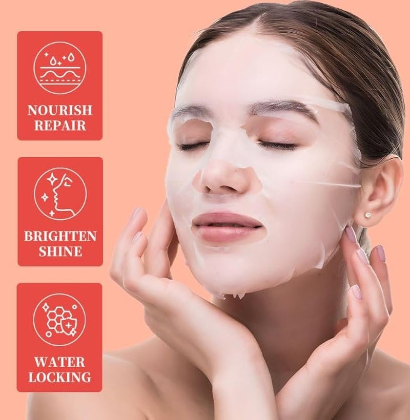 Facial Face Mask,Hydrating -, Skin Care Hydrating, Face Masks Skincare, Skin Repair Mask. 1 pc -strawberry - Image 5