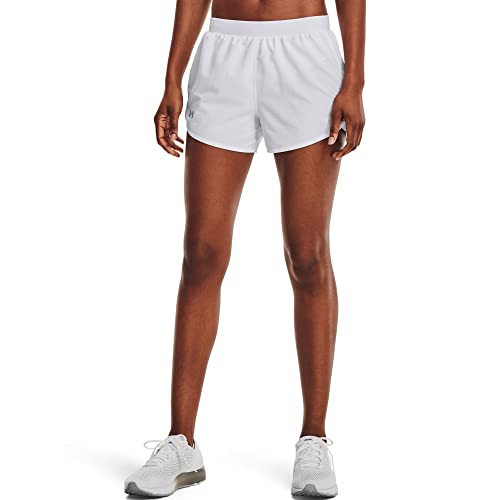 Under Armour Women's Fly By 2.0 Running Shorts , White (100)/White , X-Large - Image 1