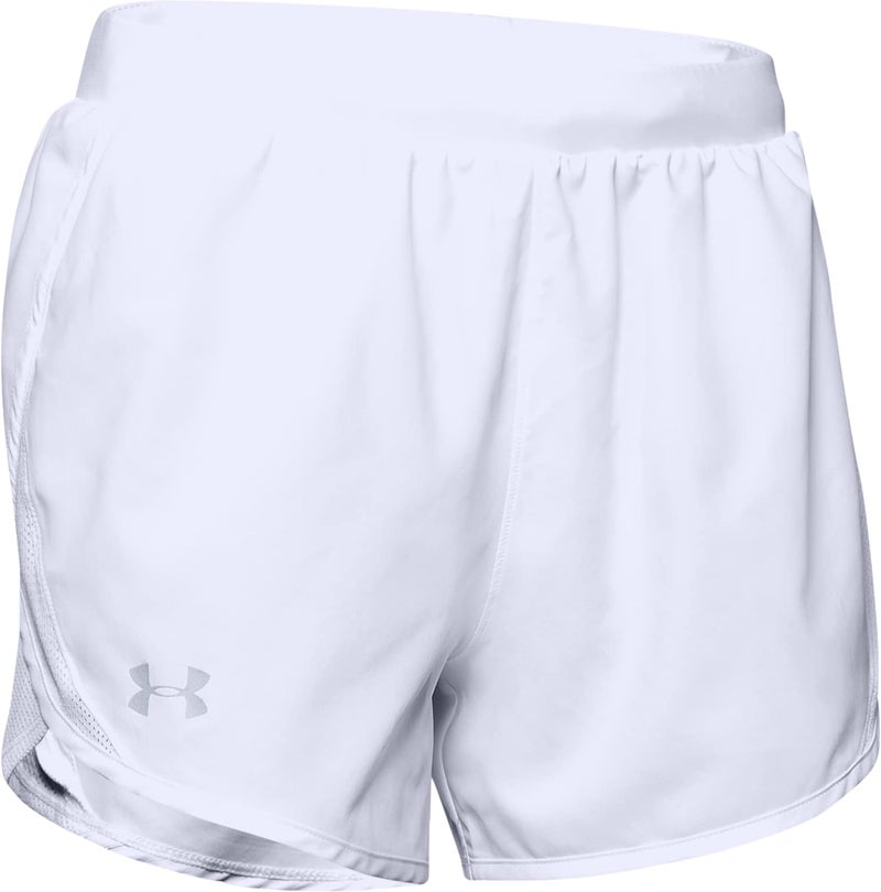 Under Armour Women's Fly By 2.0 Running Shorts , White (100)/White , X-Large - Image 4