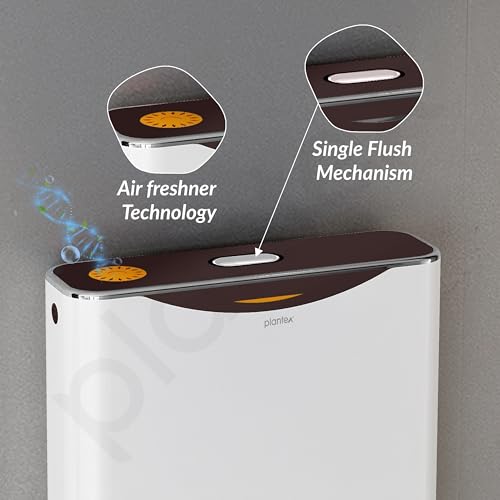 Plantex Flush Tank for Toilet with 10 Ltr Water Capacity/Single Flushing Cistern for Bathroom/Polypropylene Toilet Flush Tank - Pack of 1 (Boss, Brown & White) - Image 3