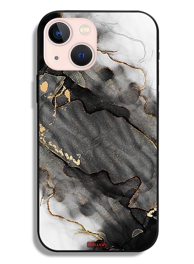 Tolwak Apple iPhone 13 mini Protective Case Glitter Marble - Image 2
