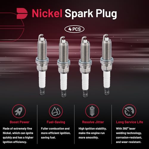 BDFHYK 94702 Iridium Spark Plugs Compatible with Nissan Rogue 2014-2020 2.5L L4, 2013-2018 Altima 2.5L L4 Engines Replacement for DF6H-11A DF6H11A 1UXE18110 BY483DF6H0 Set of 4 - Image 5