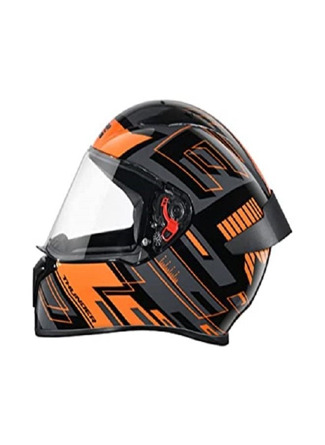 STUDDS - HELMET FULL FACE THUNDER STUDDS WITH SPOILER AND CLEAR VISOR - Image 1