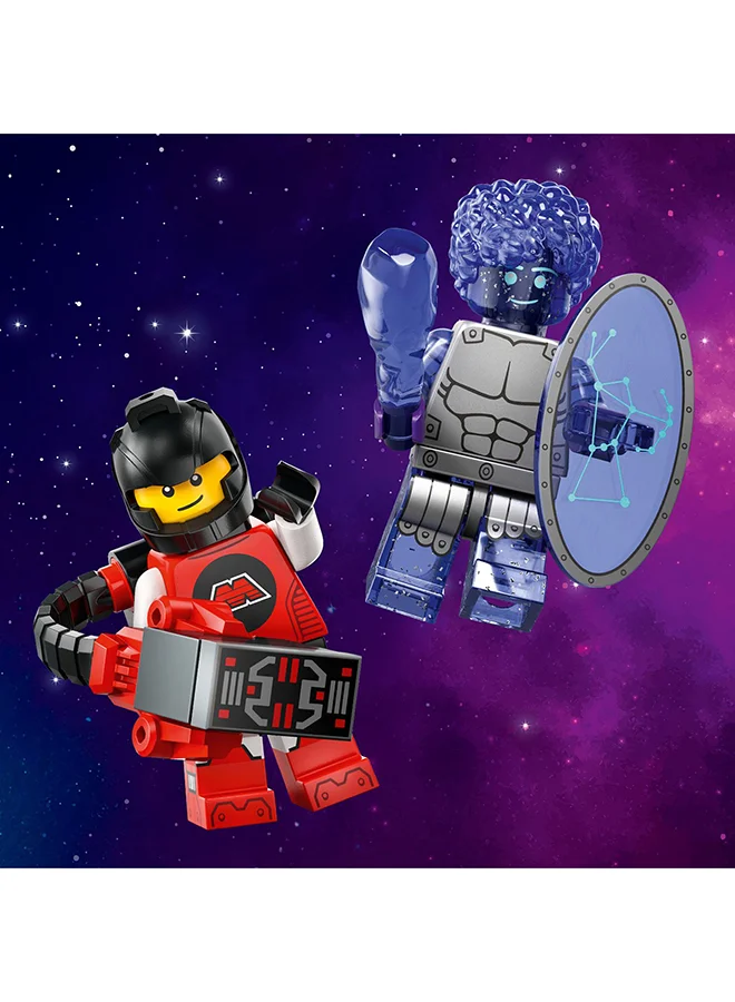 ليغو Minifigures Series 26 Space, Collectible Lego Role-Play Toys For 5 Plus Year Old Boys & Girls, Incl. Astronaut And Robot, Party Bag Fillers, Kids Birthday Gift Idea, 1 Of 12 Chosen At Random (9 Pieces) 71046