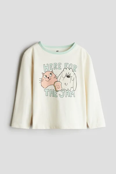 H&M Printed cotton top