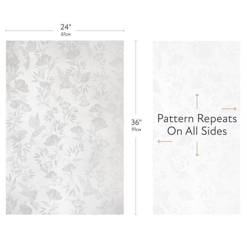 Artscape Anna 24 x 36 Inch Window Film, Made in USA â€“ Provides Decorative Privacy, Non-Adhesive, Textured Glass Pattern, UV Protection, Easy to Apply and Removable - Image 3
