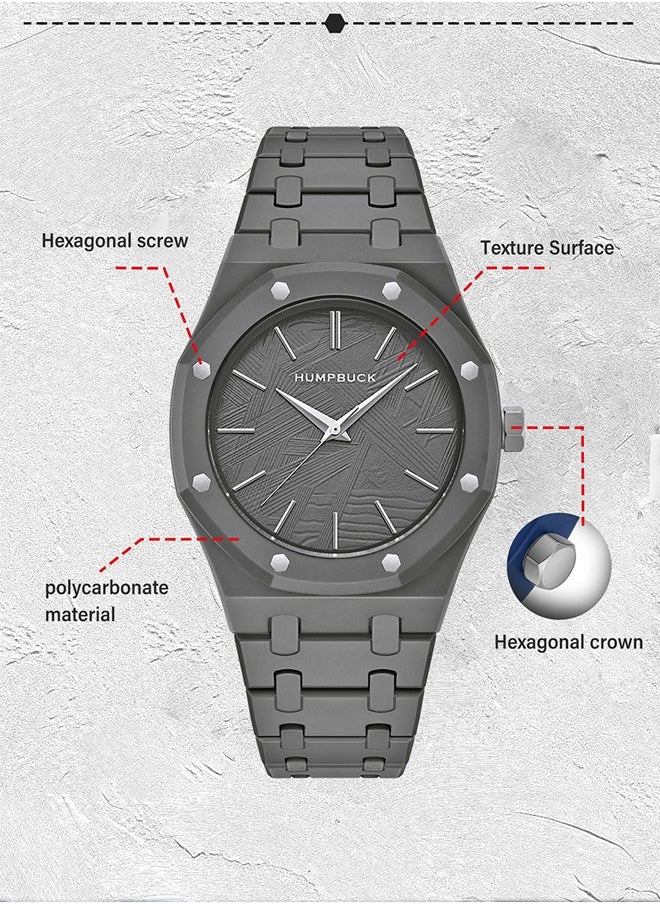 HUMPBUCK - Plastic Watch Lightweight Polycarbonate Waterproof Wristwatch Minimalist Casual Design for Men & Women Durable for Sports - Image 1