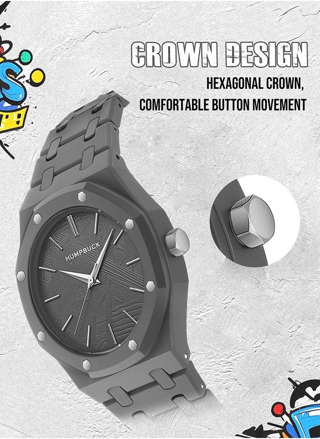 HUMPBUCK - Plastic Watch Lightweight Polycarbonate Waterproof Wristwatch Minimalist Casual Design for Men & Women Durable for Sports - Image 1