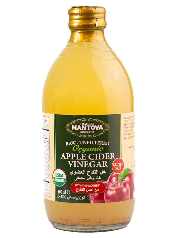 Mantova Organic Apple Cider Vinegar 500 ml - Image 1