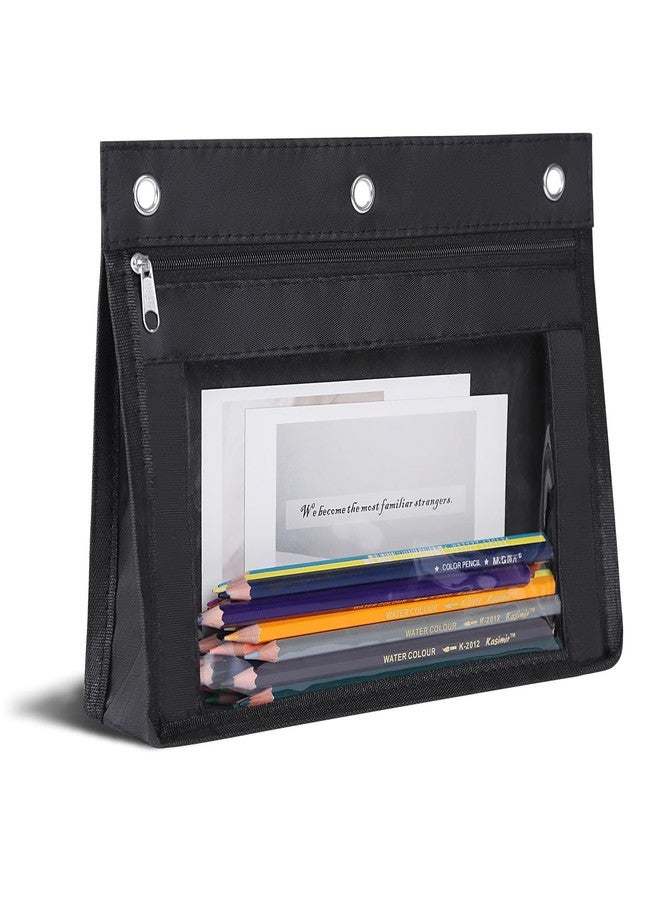 YoeeJob Pencil Pouch for 3 Ring Binder with 1.5 inch Expandable Capacity, Large Zipper Pencil Case, Binder Pouch for School Office Home - Image 1