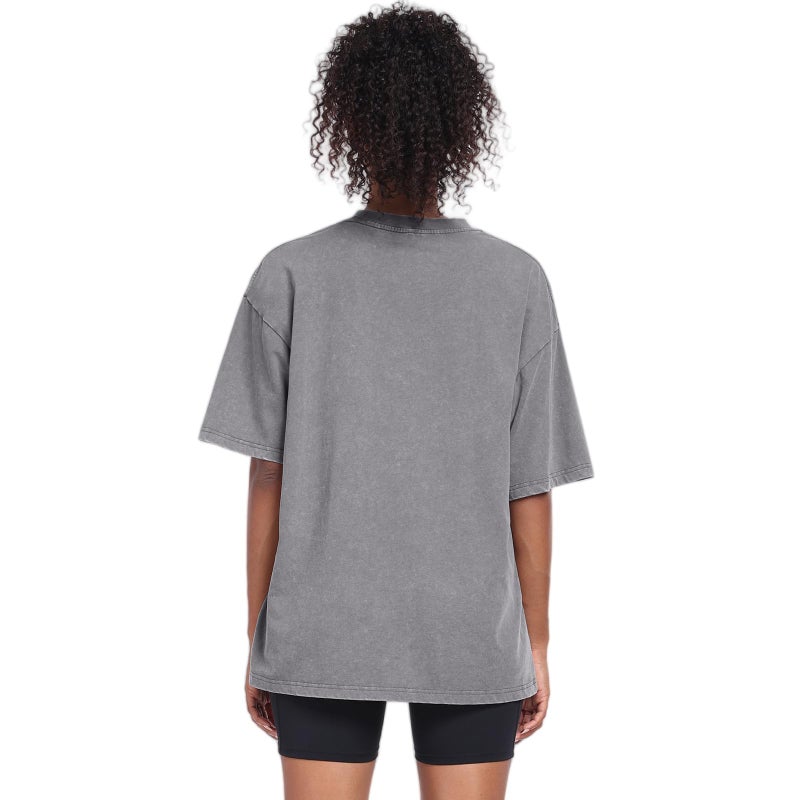 SnowElve 3 Pack Womens Washed Vintage Oversized T-Shirt Baggy Workout Tops Short Sleeve Cotton Tshirts Streetwear Boyfriend Tee(W-BGCFGY,s) - Image 5