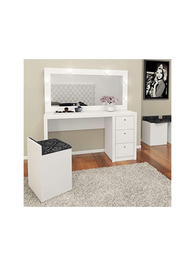 Zaboon Pouf, Pu2052.0001,White, 38 X 33 X 55 Cm - Image 2