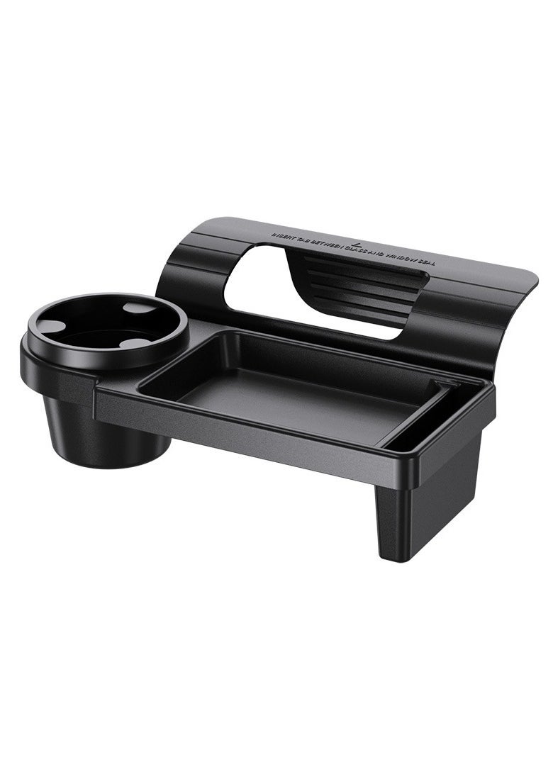 Arabest Premium Multifunctional Car Accessory Organizer - Spacious Storage Rack with Cup Holder for Drinks, Phone, Accessories - Vehicle Door Window Hanging Solution for Easy Access and Organization  - Image 1